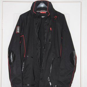 Puma Forty Eight P48 Black Sports Zip-Up Active Hooded Men's Lined Jacket Sz XL